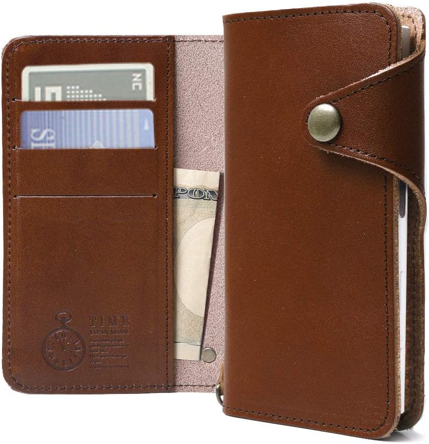 for iPhone Xs Max Japan Tochigi Leather Smartphone Case with Belt Clip, Multiple Card Slots, Wallet case - Brown