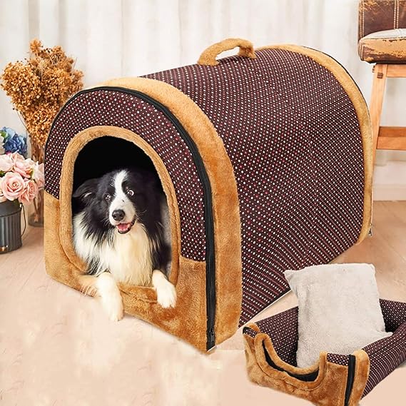 Hundehütte Zwinger Mittlere und große Hunde Faltbarer Waschbarer