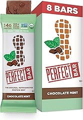 Perfect Bar Gluten-Free Chocolate Mint Peanut Butter Protein Bar, Organic, 8 count, 2.3 oz