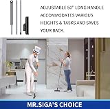 MR.SIGA Grout Scrub Brush Long Handle Shower Floor Tile Cleaner Stiff Bristles view 2