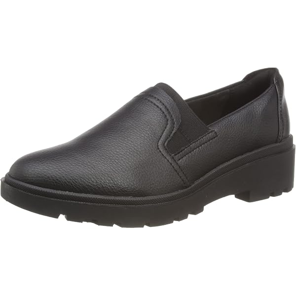 Mocassini Donna Easy Street Purpose: Scarpe Slip-On In Pelle Sintetica Navy, Suola Comfort Wave, Taglia 8 M US