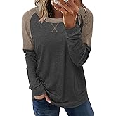 onlypuff Long Sleeve Shirts for Women Fall Fashion Tops Clothing