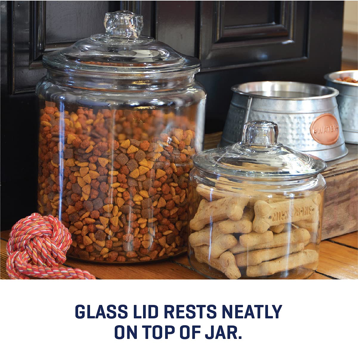 Anchor Hocking 3-Quart Heritage Hill Jar with Glass Lid