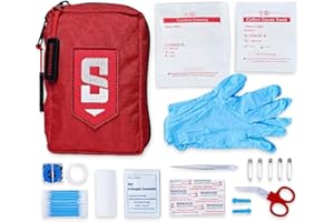 Surviveware 51 Pcs Comprehensive Premium Survival First Aid Kit - Medical Emergency Kit for Travel Camping Gear, Home Essentials & Outdoor Emergencies - HSA & FSA Eligible Survival Kit