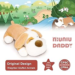 Niuniu Daddy 18" | 3 Pound Weighted Dog Stuffed