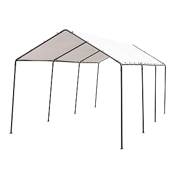 Sorara Carport 10 X 20 Outdoor Car Canopy Gazebo With 8 Steel