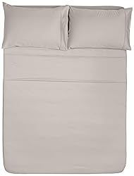 Amazon Basics 4-Piece 400 Thread Count Sheet