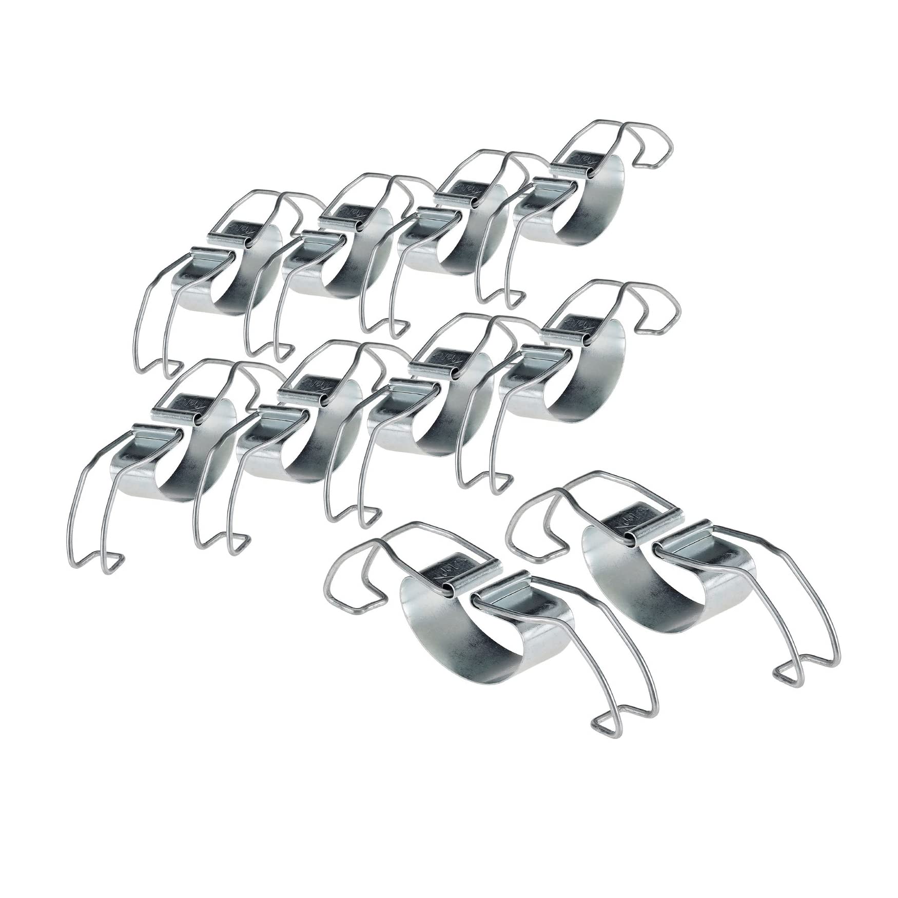 Westmark 10 Universal Clips For Sealing Preserving Jars, Steel, Silver, 40502251