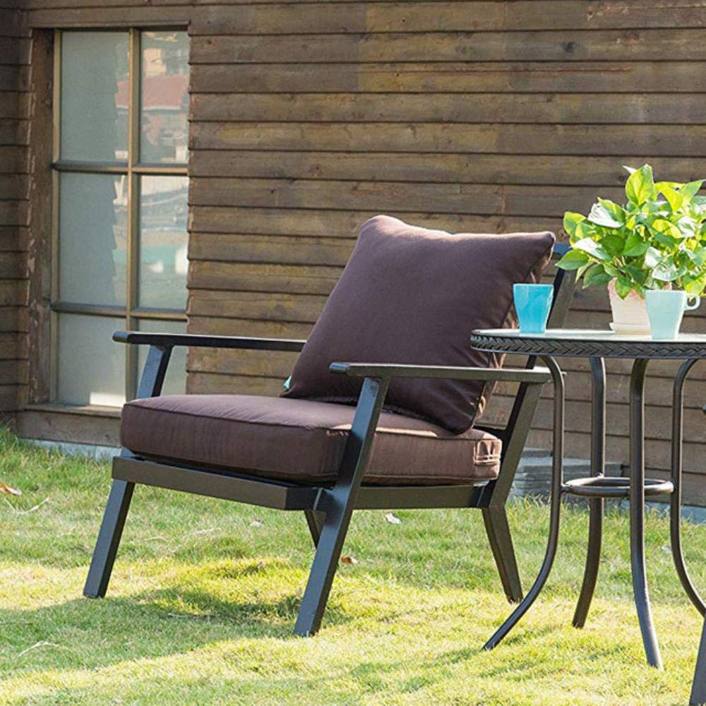 Cojines para espalderas y sillas café Pavo apasionado 18 pulgadas