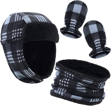 buffalo plaid hat ear flaps