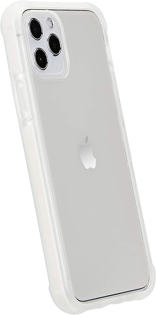 Amazon Com Amazon Basics Iphone 11 Pro Crystal Mobile Phone Case Protective Anti Scratch White Accent