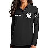 Custom Polo Shirts Design Your Own Personalized Long Sleeve Polo Shirt for Women