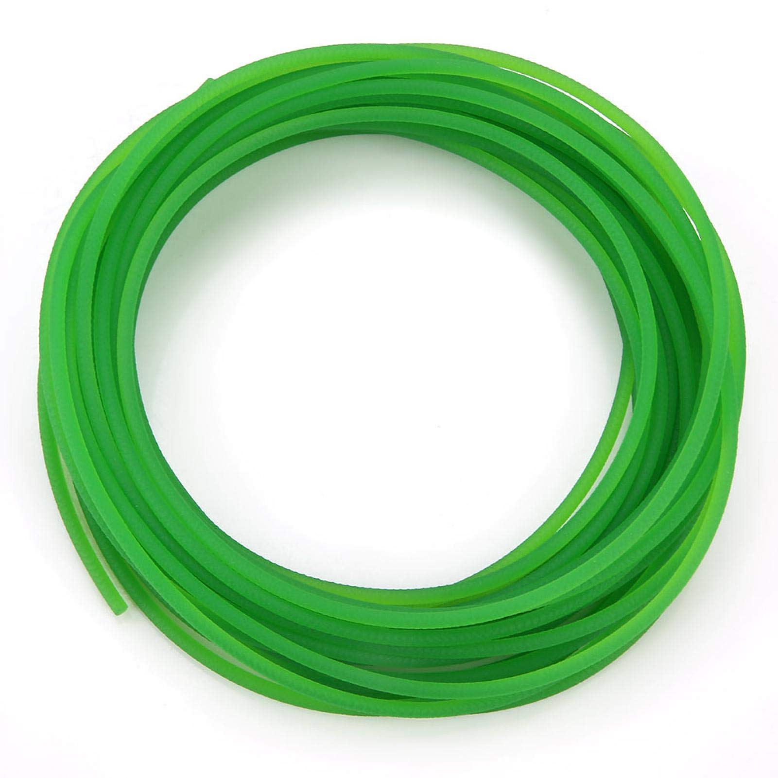 Polyurethane Belt, Green Rough PU Polyurethane Round Belt for Drive Transmission (3mm x 10m / 4mm x 10m / 5mm x 10m / 8mm x 5m)(3mm*10m)