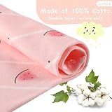 Lanjue Baby Bandana Dribble Bibs 10-Pack Cotton Adjustable Snaps Pink view 4
