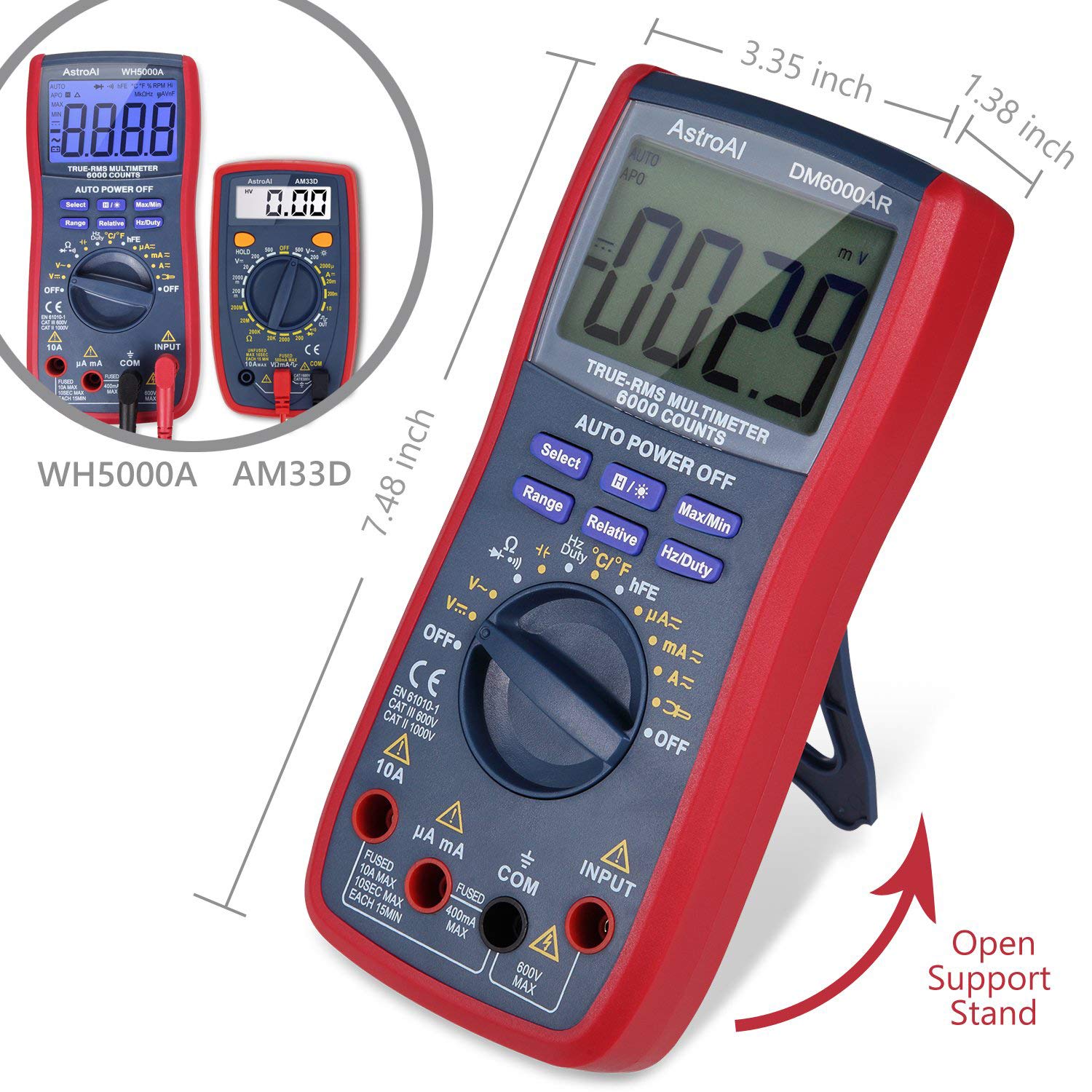 AstroAI Digital Multimeter, TRMS 6000 Counts