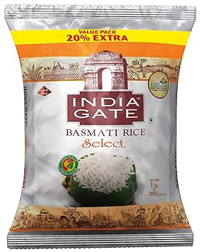 India Gate Select, 1kg with Free 200g