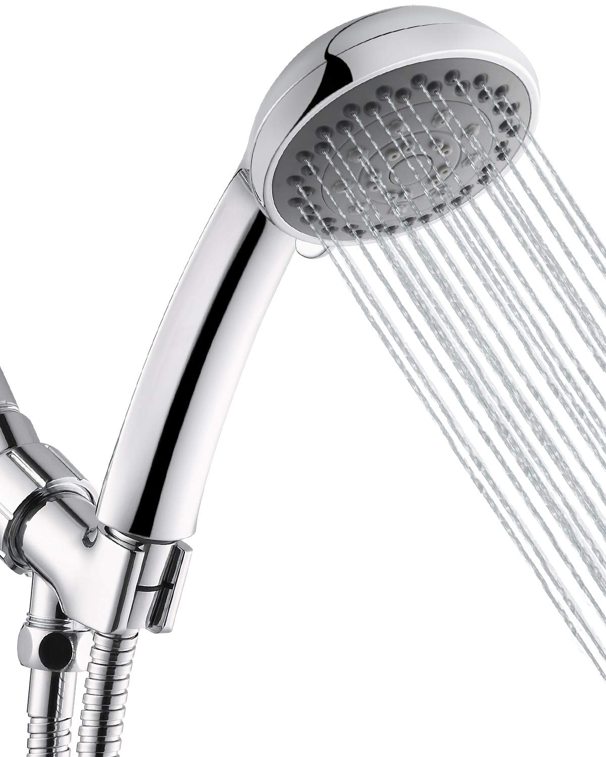 Photo 1 of Shower Head, Axioblis 5 Function High Pressure Handheld ShowerHead with Shower Hose and Adjustable Bracket, Velynda