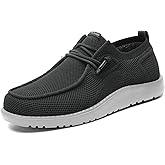1TAZERO Men's Extra Wide Slip-On Shoes Loafers Orthopedic Diabetic Shoes for Swollen Feet Comfortable Walking with Arch Support for Plantar Fasciitis