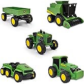 John Deere 5-Pack Micro Farm Vehicles &ndash; Moving Parts and Rolling Wheels &ndash; 3+ Years