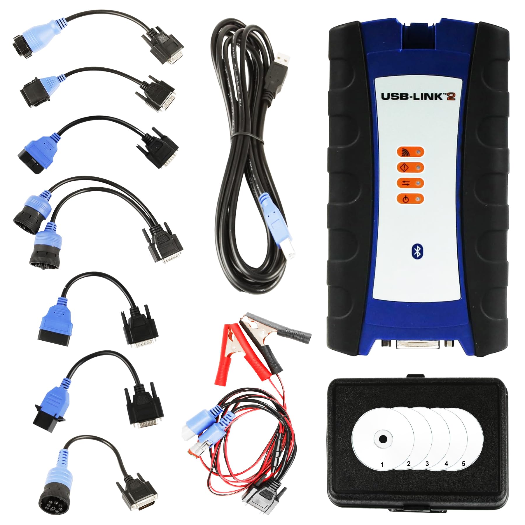 Photo 1 of Universal 124032 Truck Diagnostic Scanner -Replace Nexiq USB Link 2 Replacement with Bluetooth & USB Interface