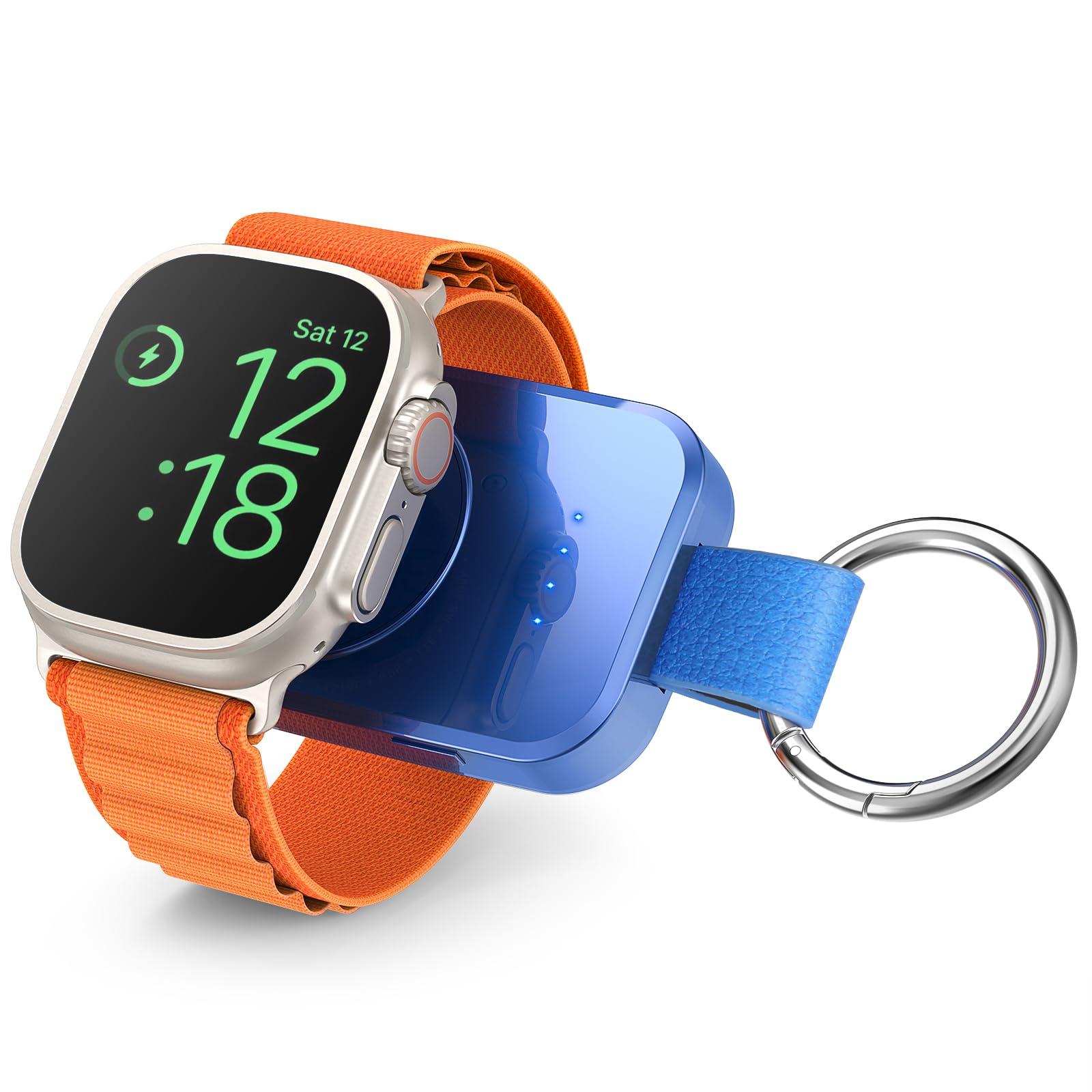 i.VALUX for Apple Watch Charger Portable Magnetic i Watch Charger, Keychain Travel Accessories Smart Wireless Charging Battery Pack Power Bank for Apple Watch Series 11/10/9/8/7/6/5/4/3/2/1/SE/Ultra