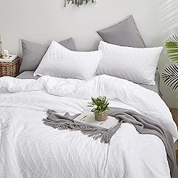 Houseri White Boho California King Comforter Set