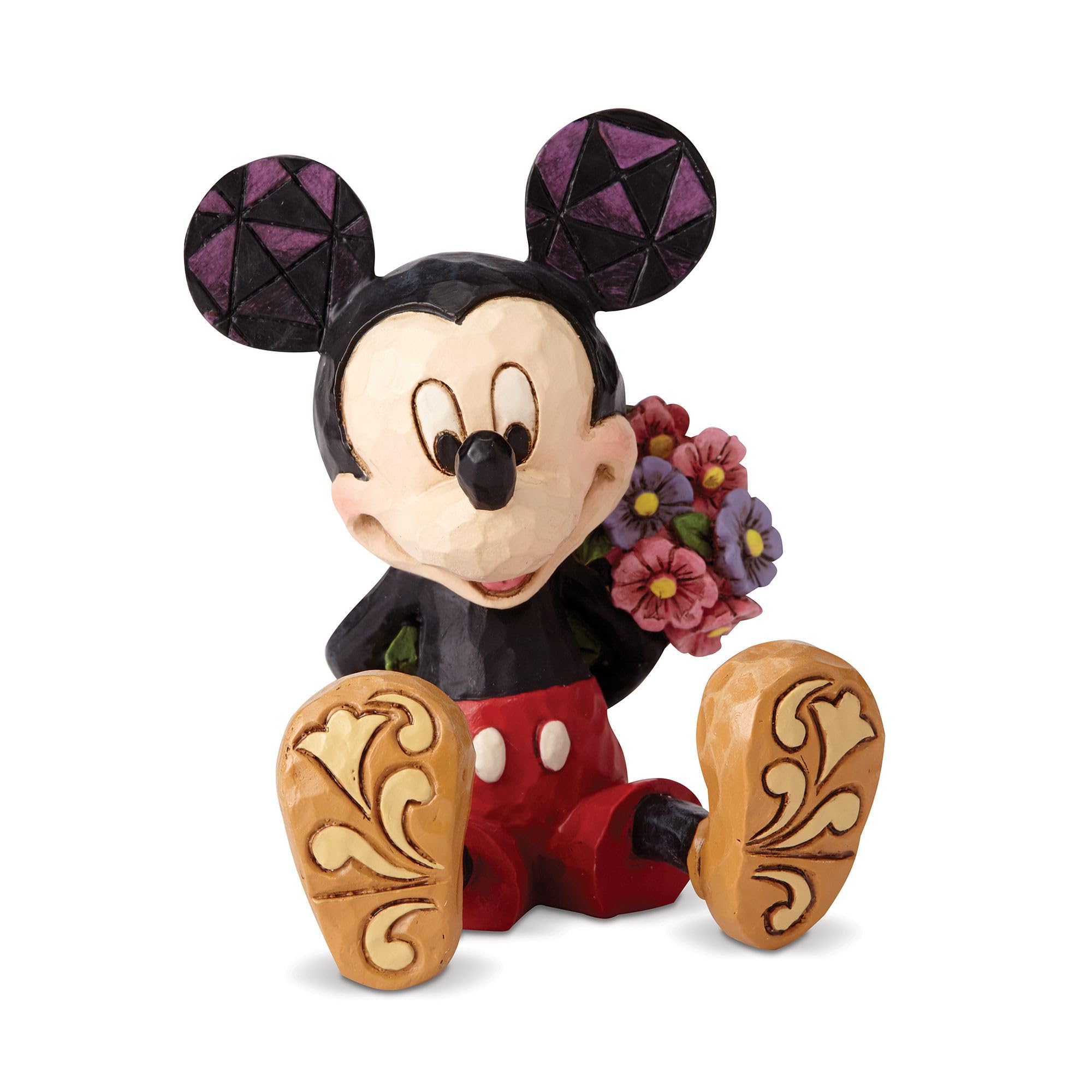 Disney Traditions Jim Shore Mickey With Flowers Mini Figurine
