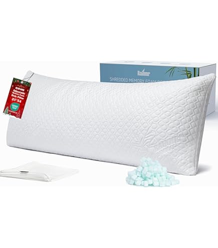 Acanva Extra-Long White Body Pillow Insert For Side Martinique
