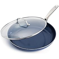調理器具 Bellfina Diamond pan Grand Set Blue Diamond Diamond-Infused Nonstick Ceramic Frying Pan Set