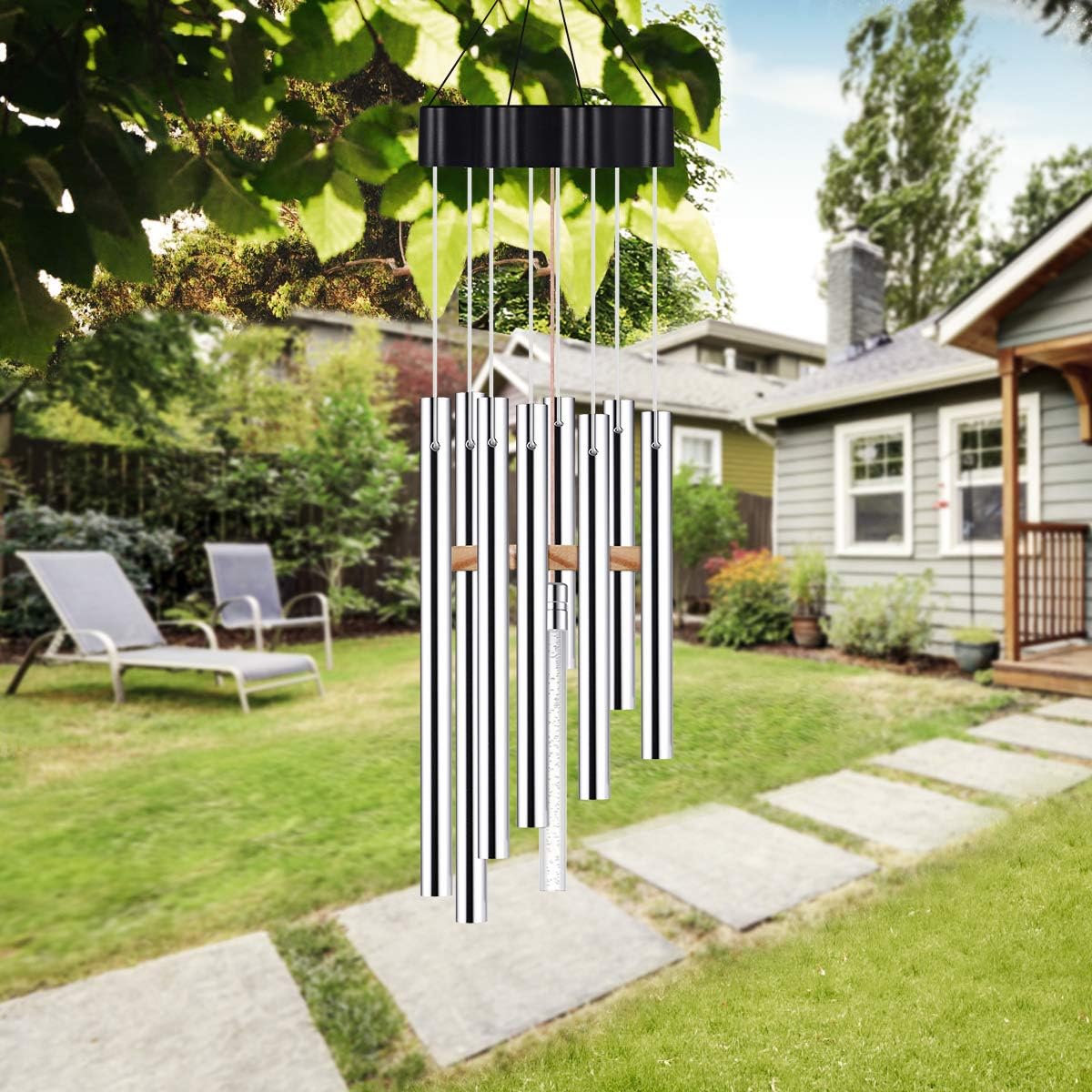 Kearui Solar Wind Chimes Light, Color-Changing Wind Chimes Outdoor, for Christmas Home Decor Gift, Patio Lights for Yard Housewarming Home Party Garden Decoration : Garden & Outdoor