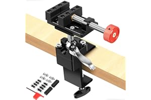ArtyMaster 360° Rotating Mini Bench Vise with Quick-Release Ratchet Wrench, 2.48" General-Purpose Table Vise for Woodworking, Metalworking, Modeling, Mini Vice Clamp for Small Projects WT104C