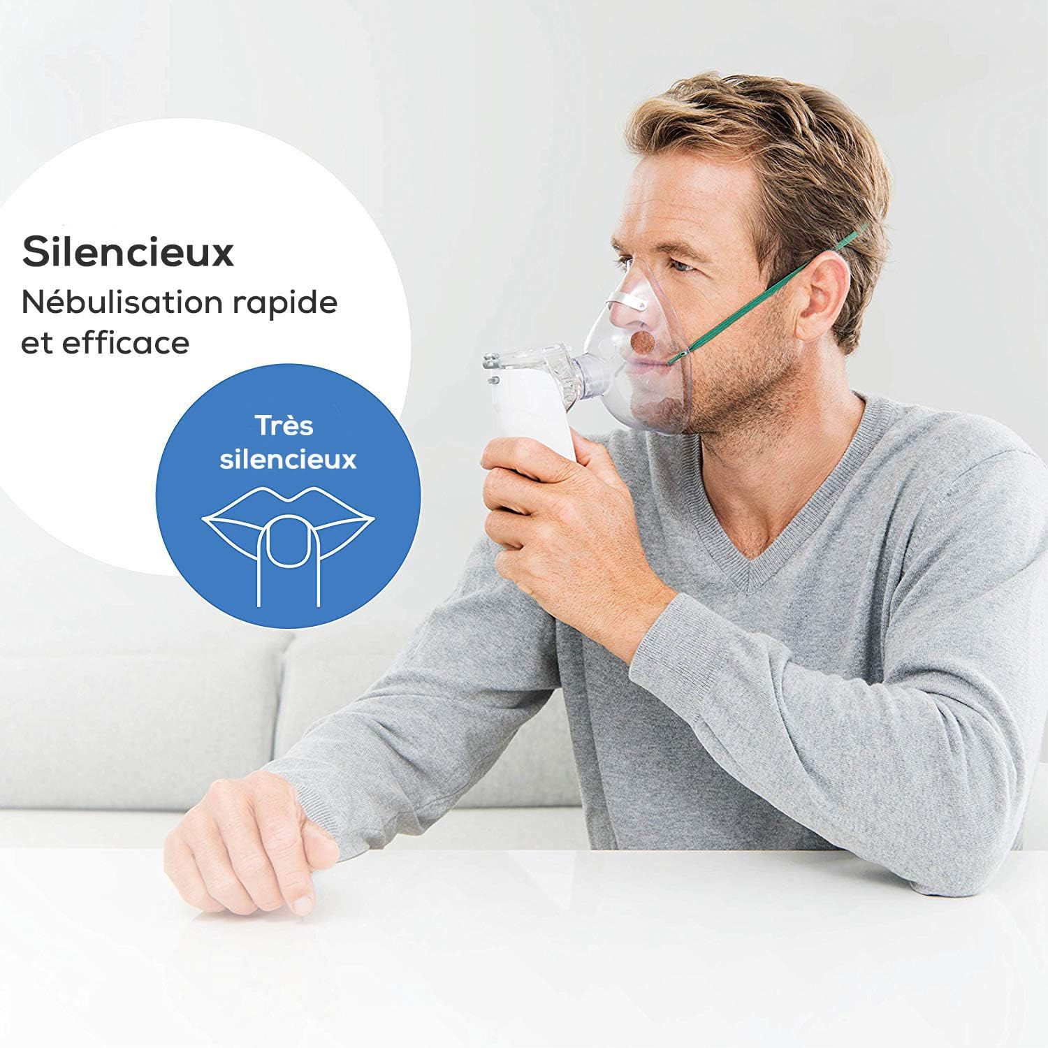 Beurer IH 55 Nebulizer with vibrating membrane technology, portable and quiet, self-cleaning function - Image 5