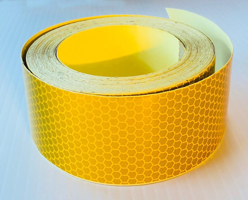 Nikkalite Flexible (Stretchable) High Intensity Retro Reflective Tape Rolls for Bollards, Hard