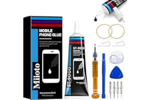 GANBARO Phone Glue, Screen Repair Adhesive with Repair Tools for Electronic Screen Multi-Function Phone Repair Glue Craft Adhesive Kit for Electronic Screen, Cell Phone Screen (Black, 50ml)