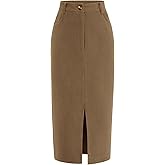 PRETTYGARDEN Corduroy Skirt Women Fall Fashion 2026 High Waisted Pencil Midi Skirts Business Casual Work Office Winter Outfit