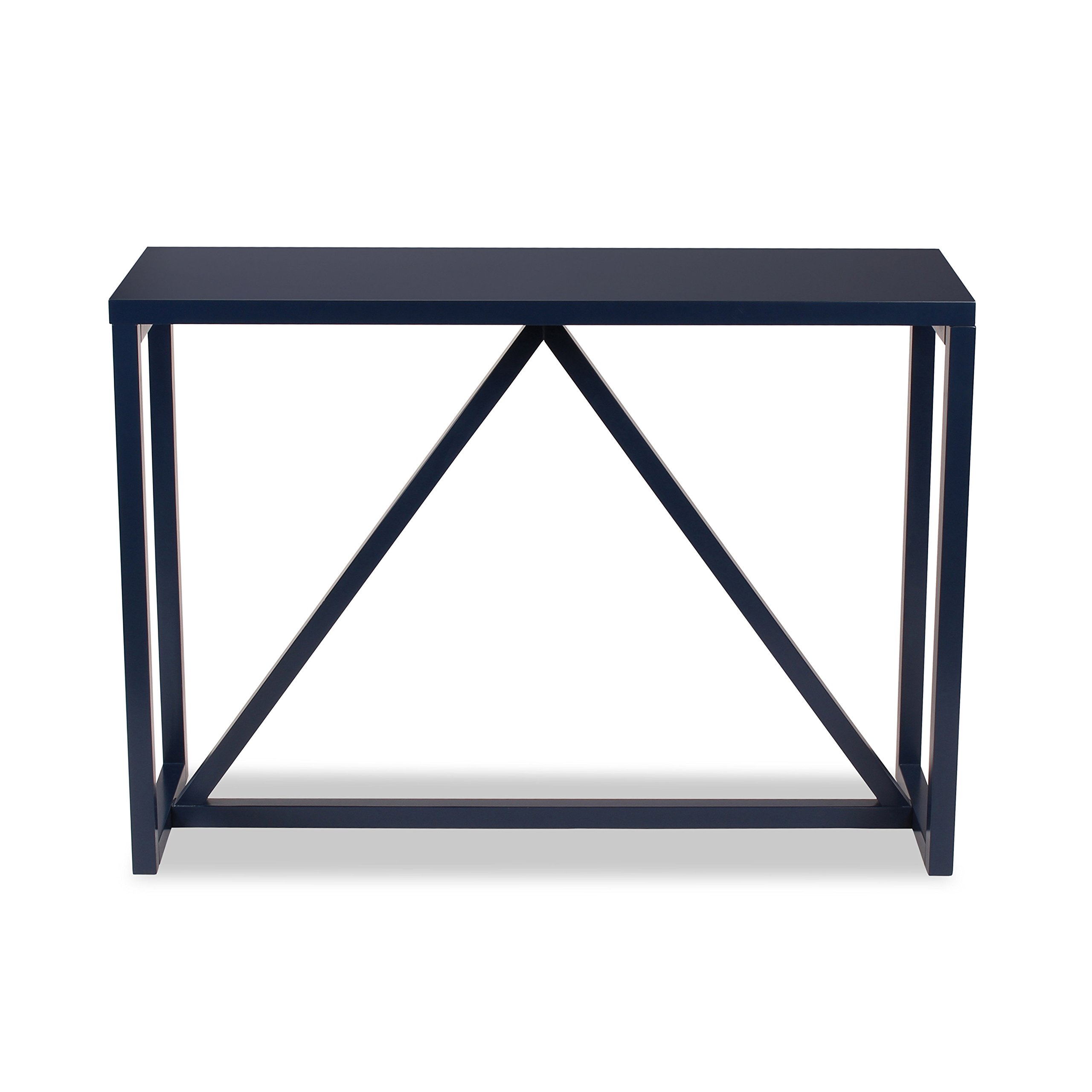 Kate and Laurel Kaya Wood Console Table, Navy Blue LAVORIST