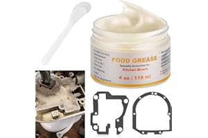 4 Oz Food Grade Grease for kitchenAid Stand Mixer - by Huthbrother, Universally for Kitchen Stand Mixer, Mixer Gear Attachments, Include Gasket 9709511 4162324 with Spatula, NSF-H1 Accredited.