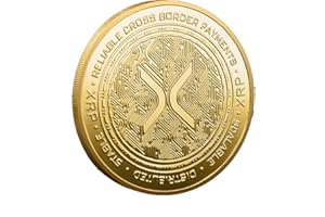 XRP Coin Physical Crypto Coins Cryptocurrency Cryptobitcoins Novelty Hobby Commemorative Coin - 2 Pieces