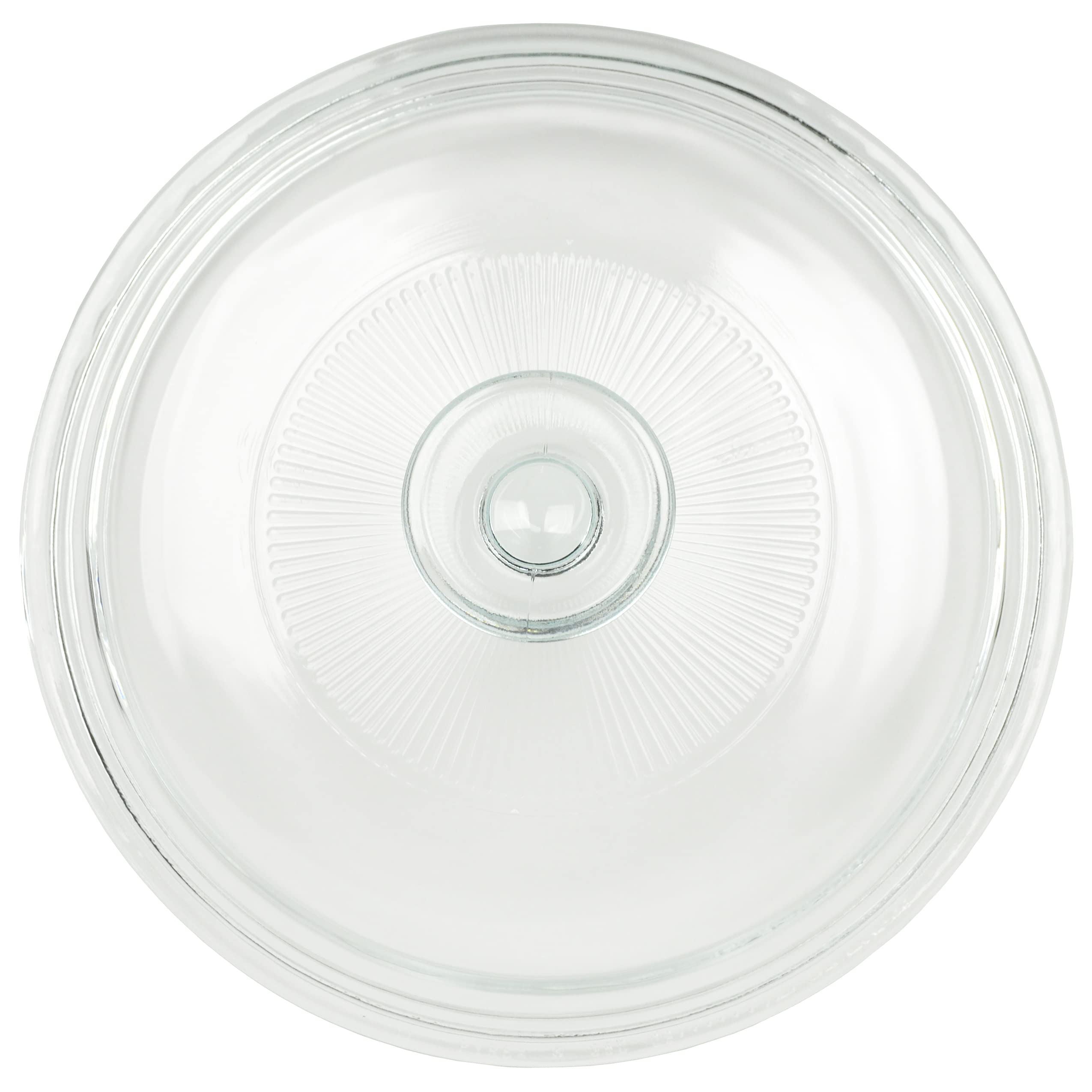 Corningware FS5 1.5qt/1.4L Round French White Casserole Dish & G-5C French White 1.5qt Fluted Glass Lid