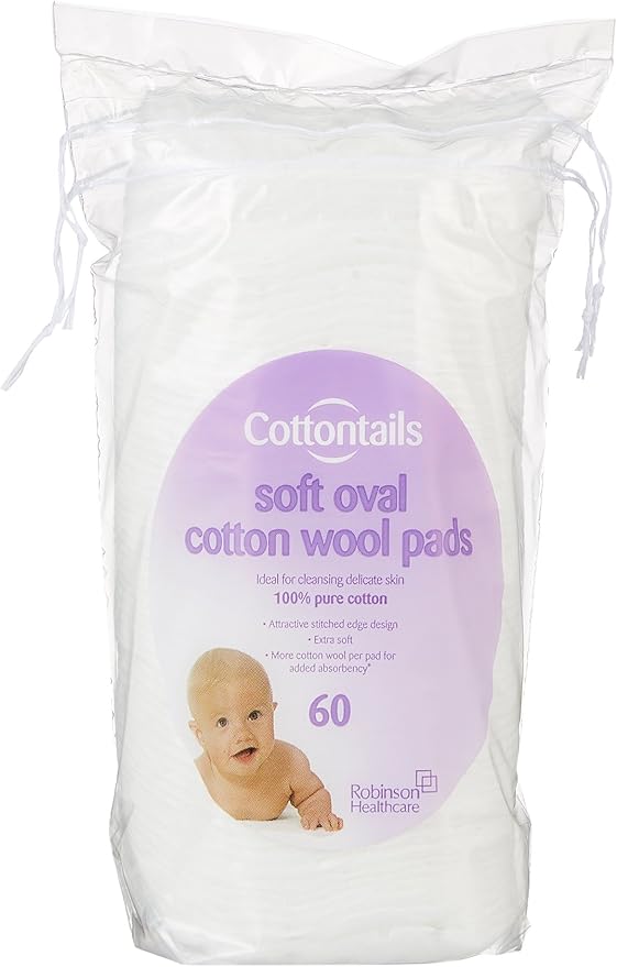 Cottontails Cotton Wool Oval Pads Pack of 60 Oval Pads Amazon.co.uk Health & Personal Care