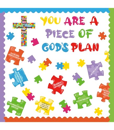 SmoothNovelty Pinnwand-Banner „We Are God's Masterpiece“ – 2x1,2 M, Regenbogen-Design, Für Klassenzimmer & Schule