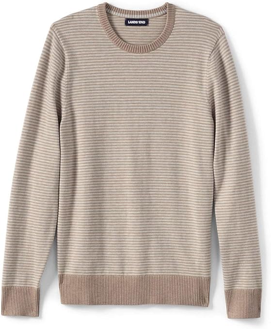 Lands' End Men's Performance Crewneck Sweater at Amazon Men’s Clothing