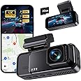 COOLCRAZY Dash Cam 4K Front, Built-in WiFi GPS Dash Camera for Cars, 3.2" IPS Screen Dashcam with App Control, Free 32G Card, 170°Wide Angle, 24H ParkingMode, WDR, Night Vision, G-Sensor