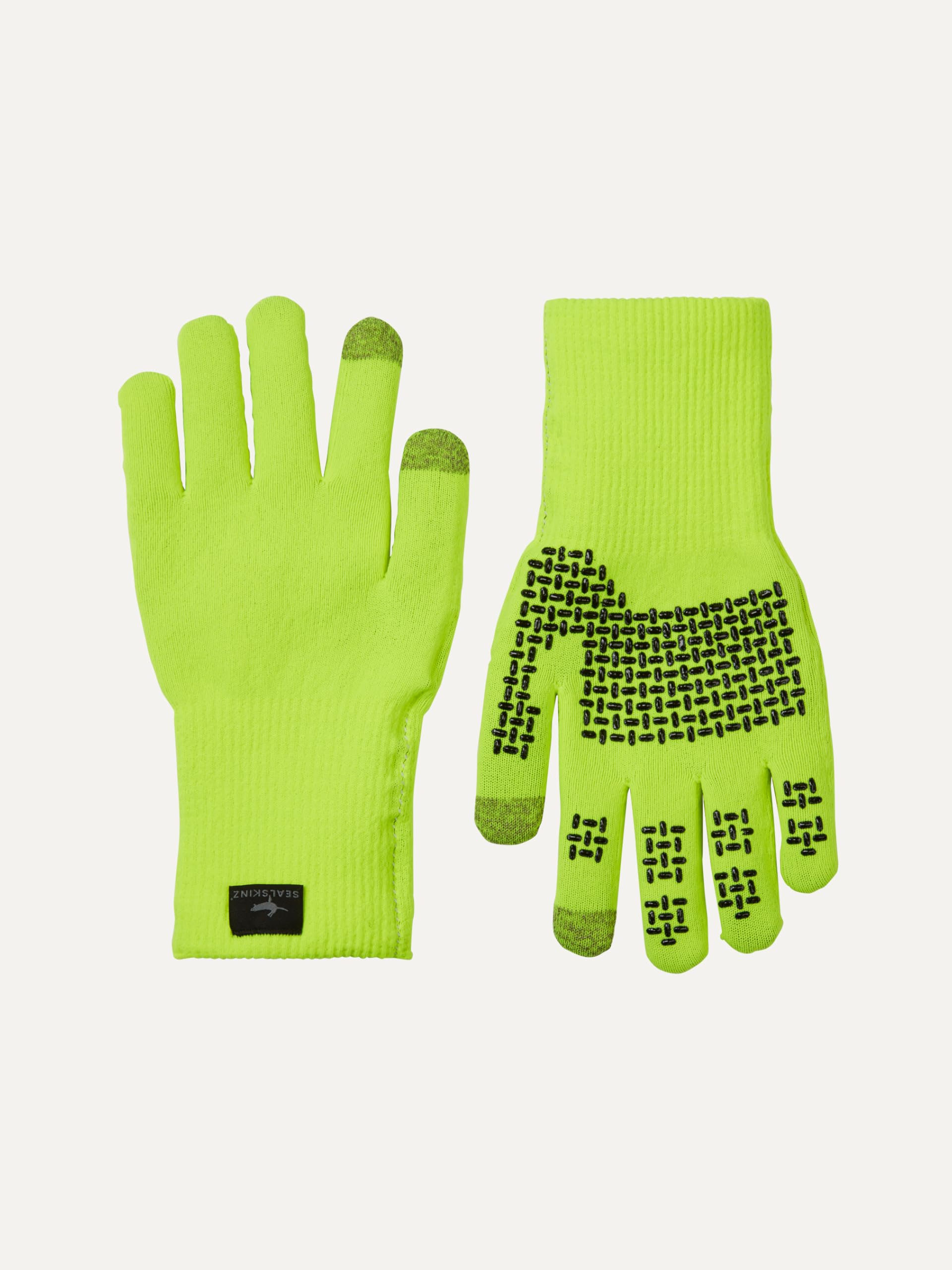 SEALSKINZ Waterproof Ultra Grip Gloves, Yellow, X-Large