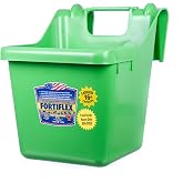 Fortiflex Hook Over Fence Feeder for Dogs/Cats and Horses, 16-Quart, Mango Green