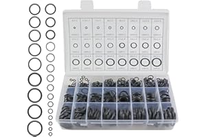 FuncHardwa 1200 PCS O Ring Kit, Metric Nitrile Rubber O-Rings Set with 24 Universal Sizes, O-Ring Assortment Kit for Automoti