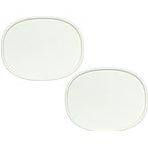 CorningWare F-2-PC (2.5-Qt &amp; 1.5-Qt) Oval French White Lids (2-Pack) | Durable Plastic | Secure Fit | Replacement Cover | Easy Grip | Top-Rack Dishwasher Safe