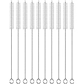 BEUICIRY Long Straw Cleaner Brush Extend 10 inch, Wide 10mm diam Pipe Cleaners, Long Straw Brush for Sippy Cup, Water Bottle 