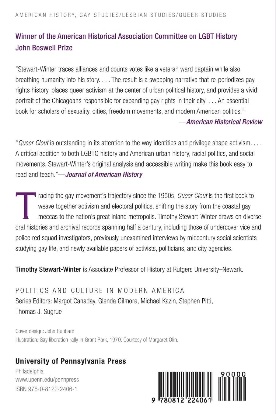 Buy Queer Clout Chicago And The Rise Of Gay Politics Politics