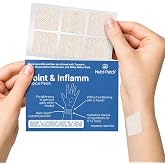 NUTRI-PATCH Inflam Body Patches, Turmeric, MSM &amp; Glucosamine, 30 Count | Physician formulated with White Willow Bark, Chondroitin and Vitamin C. Woven fabric body patch, worn up to 12 hours.